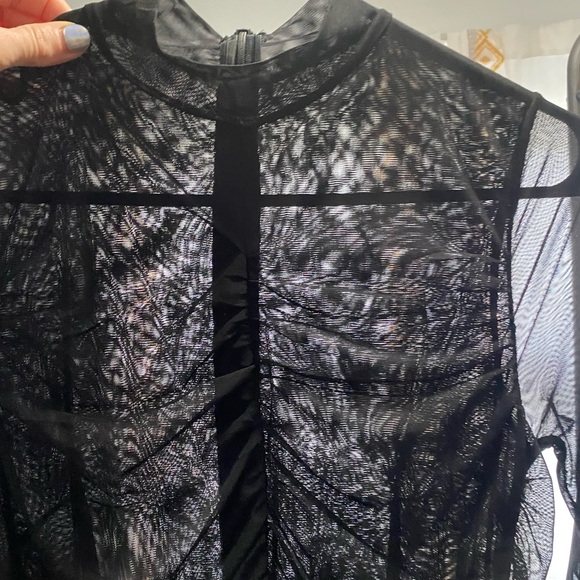 Nasty Gal 🖤 Sheer Mesh Dress, Size 8, black - Picture 8 of 9